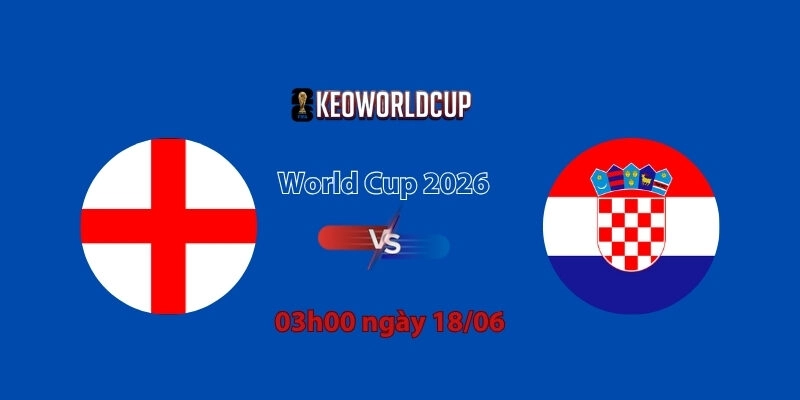 Nhận định, soi kèo Anh vs Croatia, 03h00 ngày 18/06, World Cup 2026