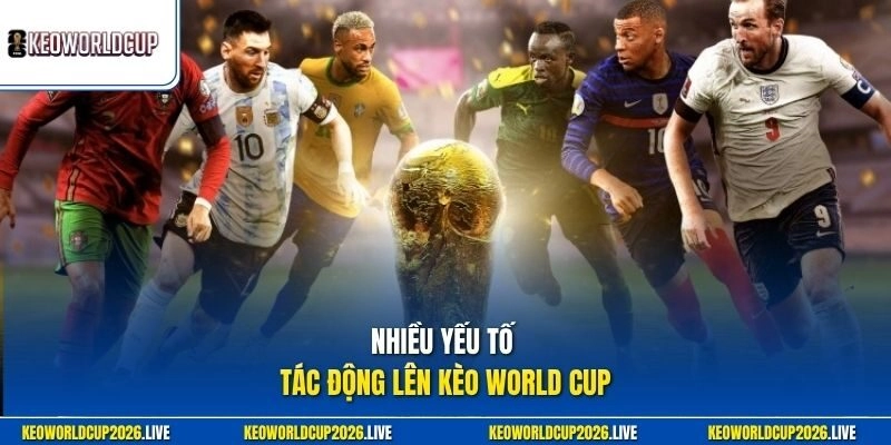Nhiều yếu tố tác động lên kèo World Cup