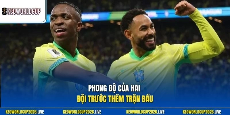 Phong độ của hai đội trước thềm trận đấu